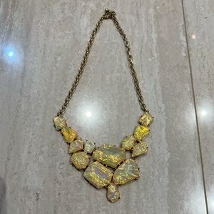Gold statement necklace